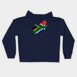 South Africa Pride Flag Map Camo Style Kids Hoodie